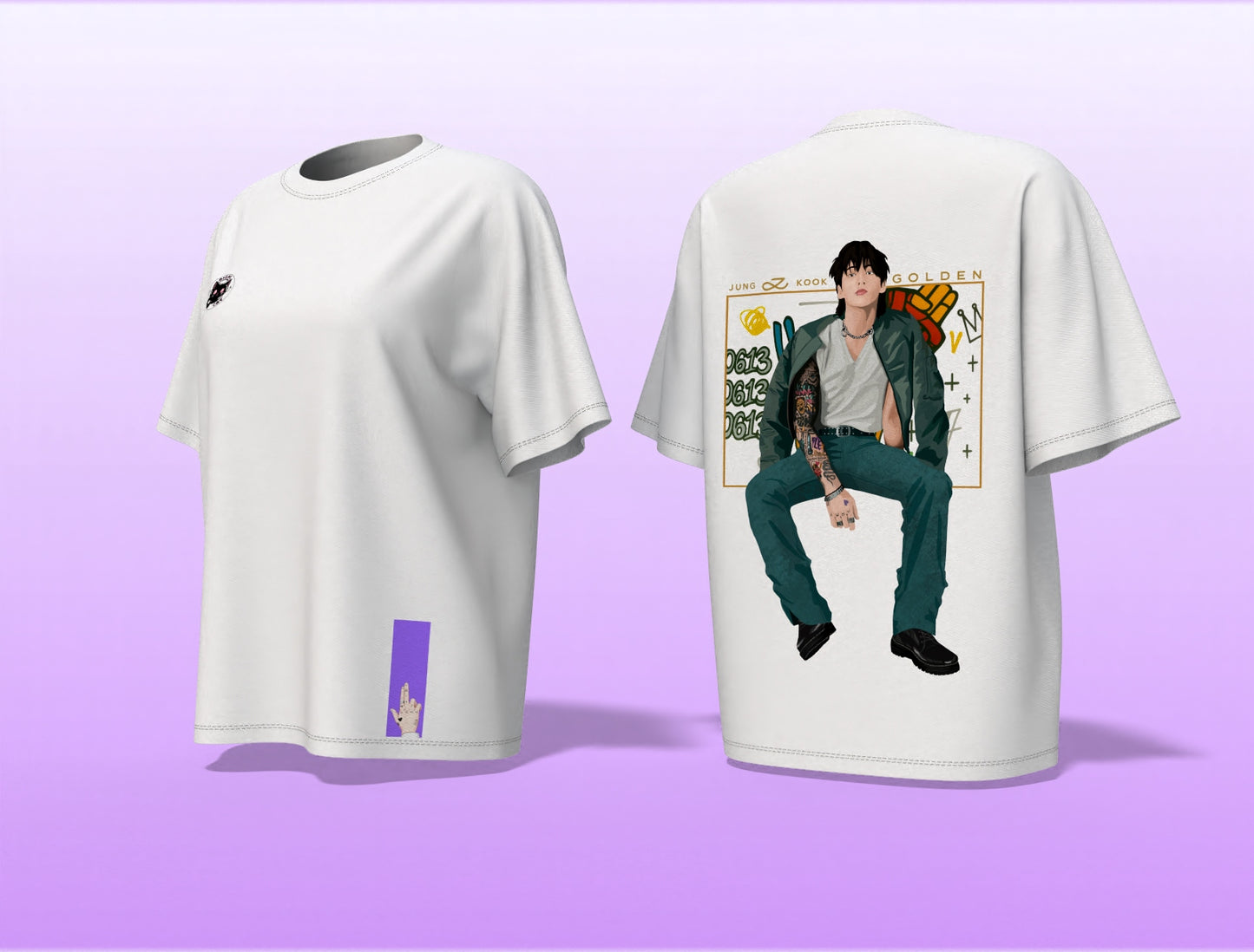 Camiseta Oversize Jung Kook BTS